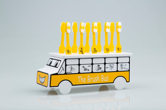 Brush Bus with Animal Symbols