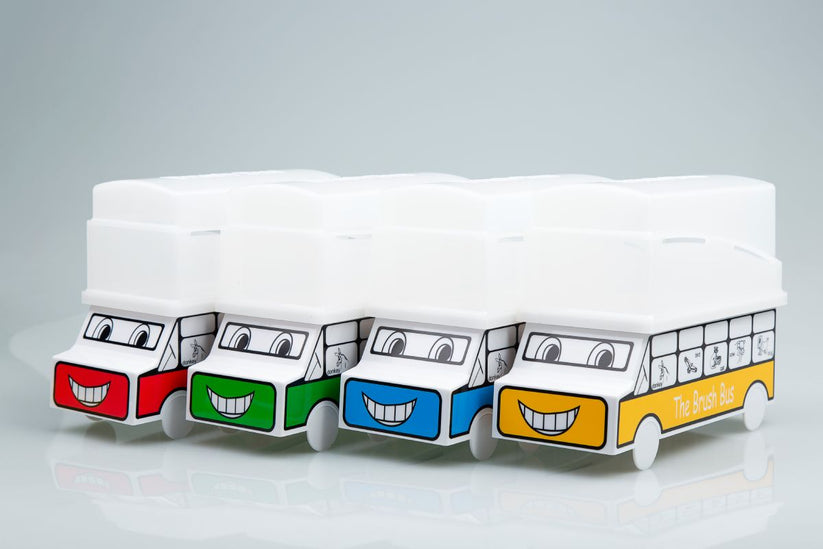 Colgate Brush Bus with Healthy Snack Symbols – The Brush Bus Ltd