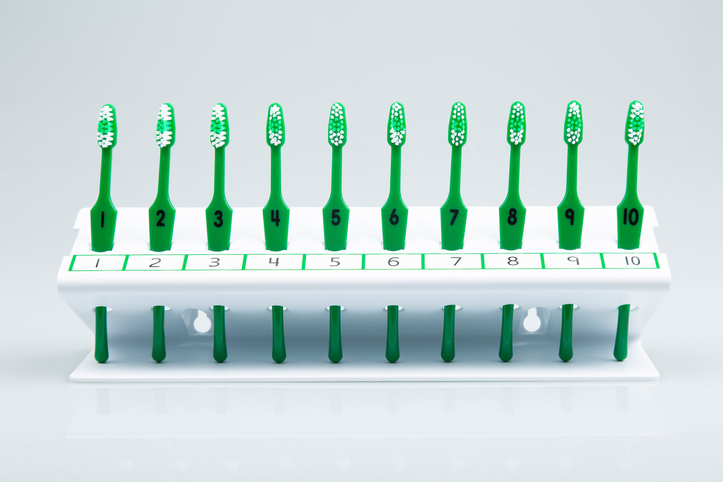 Toothbrush Rack with Numbers