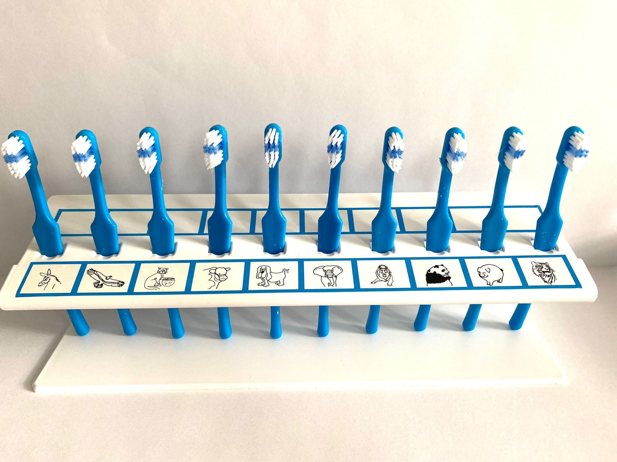 Toothbrush Rack with Animal symbols – The Brush Bus Ltd